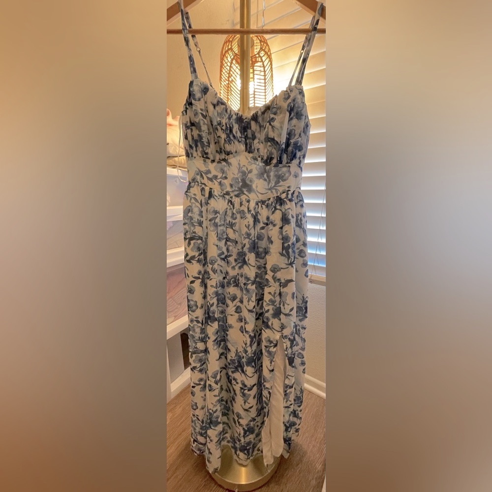 Floral Blue Skirt